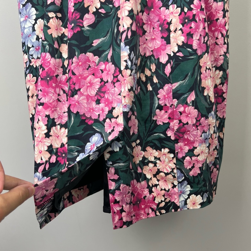 Review Chelsea Flower Dress Fitted Shift Vintage Floral Print Size 10 *no belt* - Picture 11 of 16